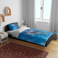 Paikea New Zealand Matariki Bedding Set Humpback Whale Taniko Motifs Ocean Vibes