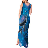 Paikea New Zealand Matariki Tank Maxi Dress Humpback Whale Taniko Motifs Ocean Vibes
