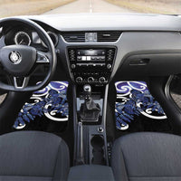 Piwakawaka New Zealand Matariki Car Mats Maori New Year Silver Fern Purple Galaxy