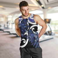 Piwakawaka New Zealand Matariki Men Tank Top Maori New Year Silver Fern Purple Galaxy LT14 Purple - Polynesian Pride