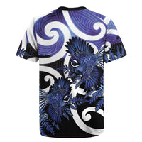 Piwakawaka New Zealand Matariki Rugby Jersey Maori New Year Silver Fern Purple Galaxy