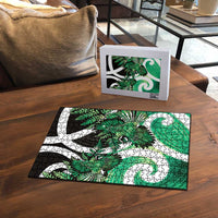 Piwakawaka New Zealand Matariki Puzzle Maori New Year Silver Fern Green Galaxy