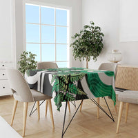 Piwakawaka New Zealand Matariki Tablecloth Maori New Year Silver Fern Green Galaxy LT14 - Polynesian Pride
