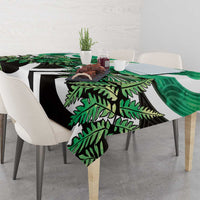 Piwakawaka New Zealand Matariki Tablecloth Maori New Year Silver Fern Green Galaxy LT14 - Polynesian Pride