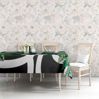 Piwakawaka New Zealand Matariki Tablecloth Maori New Year Silver Fern Green Galaxy LT14 - Polynesian Pride