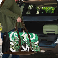 Piwakawaka New Zealand Matariki Travel Bag Maori New Year Silver Fern Green Galaxy