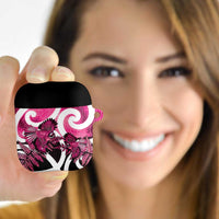 Piwakawaka New Zealand Matariki AirPods Case Maori New Year Silver Fern Pink Galaxy