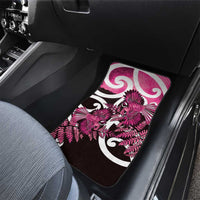 Piwakawaka New Zealand Matariki Car Mats Maori New Year Silver Fern Pink Galaxy