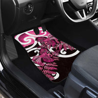 Piwakawaka New Zealand Matariki Car Mats Maori New Year Silver Fern Pink Galaxy