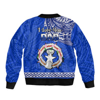 Polynesian Pride Father Day Northern Mariana Islands Bomber Jacket CNMI I Love You Dad LT14 - Polynesian Pride
