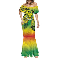 Hawaii Flag Day Mermaid Dress Kanaka Maoli With Kakau Polynesian Pattern LT14 - Polynesian Pride
