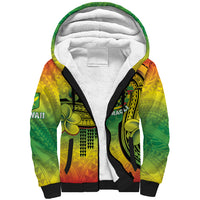 Hawaii Flag Day Sherpa Hoodie Kanaka Maoli With Kakau Polynesian Pattern LT14 Unisex Green - Polynesian Pride