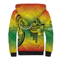Hawaii Flag Day Sherpa Hoodie Kanaka Maoli With Kakau Polynesian Pattern LT14 - Polynesian Pride