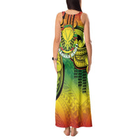 Hawaii Flag Day Tank Maxi Dress Kanaka Maoli With Kakau Polynesian Pattern LT14 - Polynesian Pride