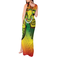 Hawaii Flag Day Tank Maxi Dress Kanaka Maoli With Kakau Polynesian Pattern LT14 - Polynesian Pride