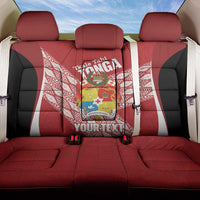 Tonga Rugby Custom Back Car Seat Cover Go ʻIkale Tahi Go Tongan Tapa Cloth