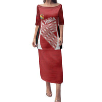 Tonga Rugby Custom Family Matching Puletasi and Hawaiian Shirt Go ʻIkale Tahi Go Tongan Tapa Cloth