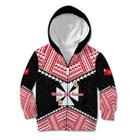 29 July Wallis And Futuna Territory Day Kid Hoodie Polynesian Tribal Pattern LT14 - Polynesian Pride