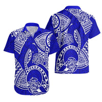 Polynesian Pride Hawaii Hawaiian Shirt Hawaiian Tribal Honu Blue Version LT14 - Polynesian Pride