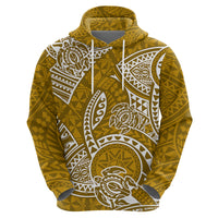 Polynesian Pride Hawaii Hoodiean Tribal Honu Gold Version LT14 - Polynesian Pride