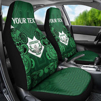 Custom Aotearoa Rugby Car Seat Cover New Zealand Maori Kete Poutama Pattern LT14 - Polynesian Pride