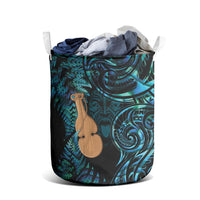 Kotiate New Zealand Laundry Basket Maori Weapon Paua Shell Haka Fern LT14 - Polynesian Pride