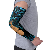 Kotiate New Zealand Arm Sleeves Maori Weapon Paua Shell Haka Fern LT14 - Polynesian Pride