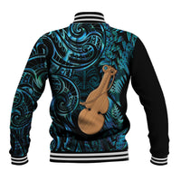 Kotiate New Zealand Baseball Jacket Maori Weapon Paua Shell Haka Fern LT14 - Polynesian Pride