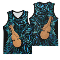 Kotiate New Zealand Basketball Jersey Maori Weapon Paua Shell Haka Fern LT14 - Polynesian Pride
