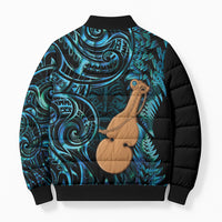 Kotiate New Zealand Bomber Puffer Jacket Maori Weapon Paua Shell Haka Fern LT14 - Polynesian Pride