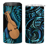 Kotiate New Zealand 4 in 1 Can Cooler Tumbler Maori Weapon Paua Shell Haka Fern LT14 One Size: 16 oz Turquoise - Polynesian Pride