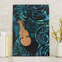 Kotiate New Zealand Canvas Wall Art Maori Weapon Paua Shell Haka Fern LT14 Without Frame Turquoise - Polynesian Pride