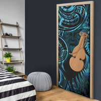 Kotiate New Zealand Door Cover Maori Weapon Paua Shell Haka Fern LT14 - Polynesian Pride