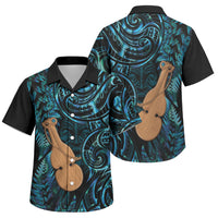 Kotiate New Zealand Family Matching Mermaid Dress and Hawaiian Shirt Maori Weapon Paua Shell Haka Fern LT14 Son's Shirt Turquoise - Polynesian Pride
