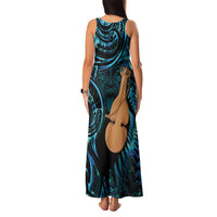 Kotiate New Zealand Family Matching Tank Maxi Dress and Hawaiian Shirt Maori Weapon Paua Shell Haka Fern LT14 - Polynesian Pride