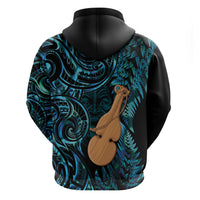 Kotiate New Zealand Hoodie Maori Weapon Paua Shell Haka Fern LT14 - Polynesian Pride