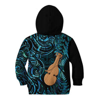 Kotiate New Zealand Kid Hoodie Maori Weapon Paua Shell Haka Fern LT14 - Polynesian Pride