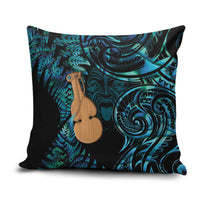 Kotiate New Zealand Pillow Cover Maori Weapon Paua Shell Haka Fern LT14 Turquoise - Polynesian Pride