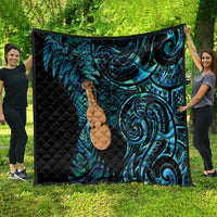 Kotiate New Zealand Quilt Maori Weapon Paua Shell Haka Fern LT14 - Polynesian Pride