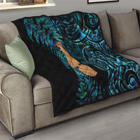 Kotiate New Zealand Quilt Maori Weapon Paua Shell Haka Fern LT14 - Polynesian Pride