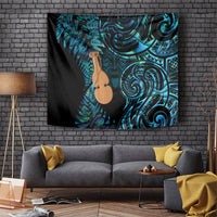 Kotiate New Zealand Tapestry Maori Weapon Paua Shell Haka Fern LT14 Turquoise - Polynesian Pride