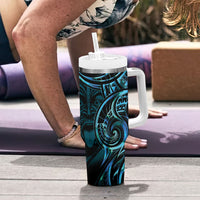 Kotiate New Zealand Tumbler With Handle Maori Weapon Paua Shell Haka Fern LT14 - Polynesian Pride