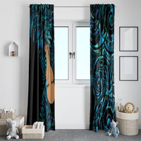 Kotiate New Zealand Window Curtain Maori Weapon Paua Shell Haka Fern LT14 - Polynesian Pride