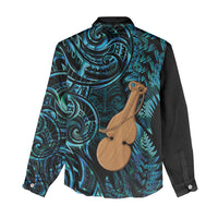 Kotiate New Zealand Women Casual Shirt Maori Weapon Paua Shell Haka Fern LT14 - Polynesian Pride