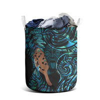 Maripi New Zealand Laundry Basket Maori Weapon Paua Shell Haka Fern LT14 - Polynesian Pride