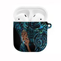 Maripi New Zealand AirPods Case Maori Weapon Paua Shell Haka Fern LT14 Turquoise - Polynesian Pride