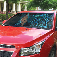 Maripi New Zealand Auto Sun Shade Maori Weapon Paua Shell Haka Fern LT14 - Polynesian Pride