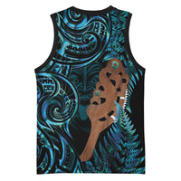 Maripi New Zealand Basketball Jersey Maori Weapon Paua Shell Haka Fern LT14 - Polynesian Pride