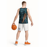 Maripi New Zealand Basketball Jersey Maori Weapon Paua Shell Haka Fern LT14 - Polynesian Pride