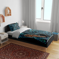Maripi New Zealand Bedding Set Maori Weapon Paua Shell Haka Fern LT14 - Polynesian Pride